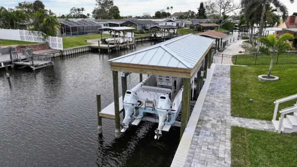 Custom Boat House Installation Project Image