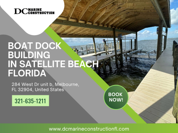 boat dock building in Satellite Beach, Florid