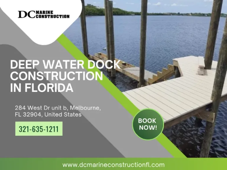 Deep-water dock construction in Florida